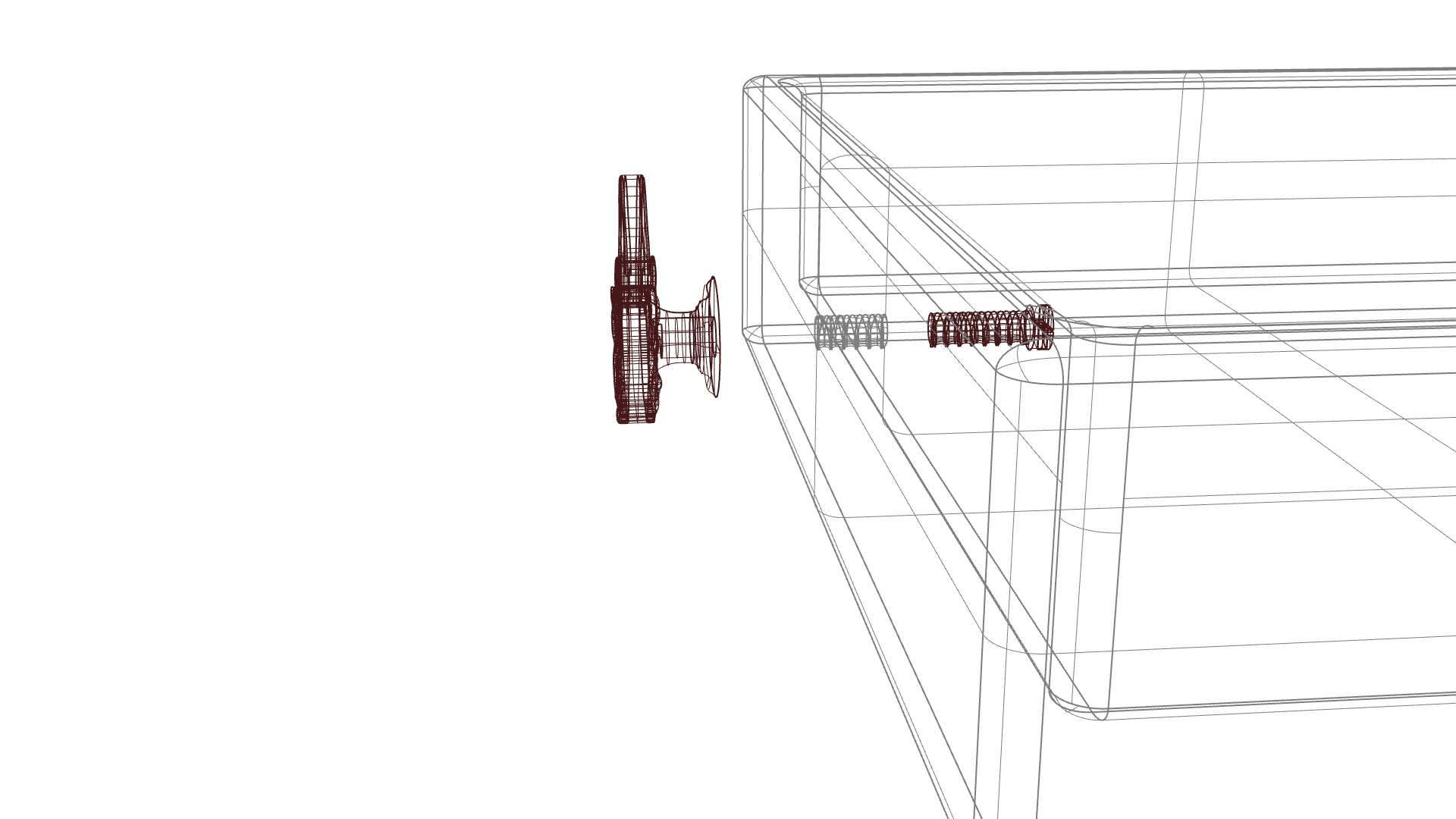 Engaging the threaded mechanism
